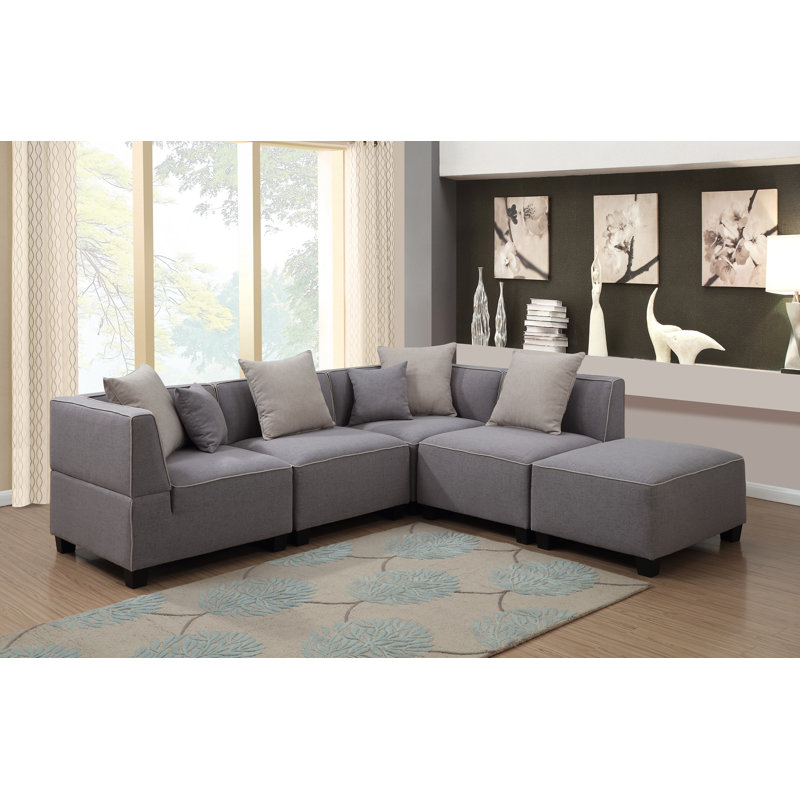 AC Pacific Holly Modular Sectional & Reviews Wayfair